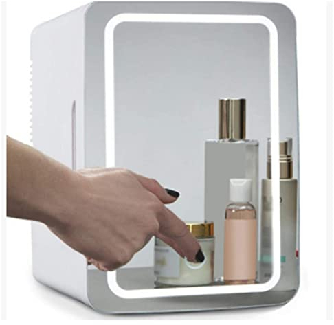 Nevera para el cuidado de la piel, mininevera de 8 litros para dormitorio, nevera de maquillaje, pequeña nevera de belleza cosmética, nevera de escritorio, nevera de belleza portátil para oficina, p