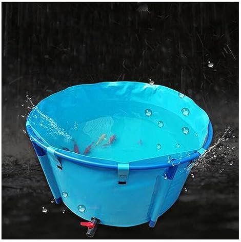 Engrosar El Estanque De Peces De Lona, Piscina Infantil Circular Pecera Plegable Grande Para La Acuicultura, La Resistencia A La Sequía Agrícola Y El Rescate De Emergencia ( Color : Azul , Tamaño : 2X