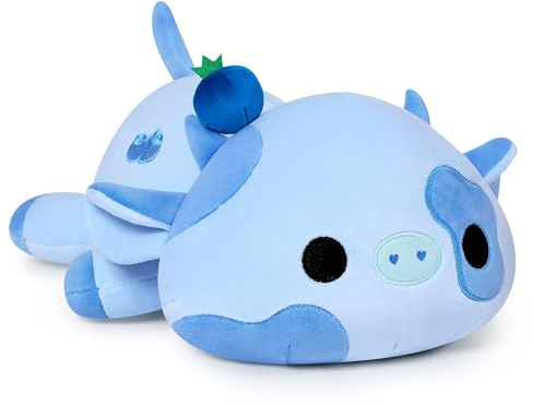 shownicer Peluche Vache - Kuscheltier - Peluche Kawaii - Vache en peluche - Coussin en peluche - Jouet - Vache laitière en peluche - Coussin à lancer - Cadeau pour enfants filles de 12 ans et plus