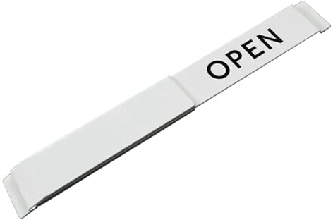 Señal de apertura cerrada, indicador de privacidad para puerta corredera, visualización de texto transparente, indicador de puerta deslizante de texto de color para ventana de tienda de negocios