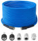 1/4'' M22 3600PSI 15M Manguera Hidrolimpiadora, con 5 Racores Rápidos - Manguera de Alta Presión Azul para Lavadora a Presión