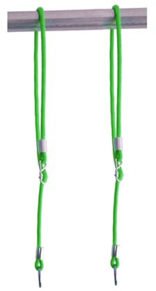 Wlinfetity 2 cuerdas ajustables para columpio de árbol para jugar al aire libre, 110-180 cm de longitud, capacidad de 300 libras, para columpios de jardín y equipo de parque infantil, color verde