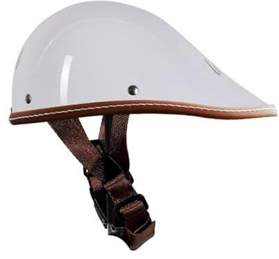 Casco Mezzo Moto Vintage Per Uomini E Donne Adulti ECE Omologato Casco Motociclista Casco Anticollisione Calotta Del Casco In ABS Per Tutte Le Stagioni B,XL=(59-60)