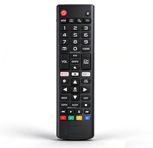 MIMISOLA Mando para LG Smart TV, Mando Universal TV para LG 3D 4K LC LED QLED, Ajuste a Distancia para Netflix, Amazon, No Requiere Configuración