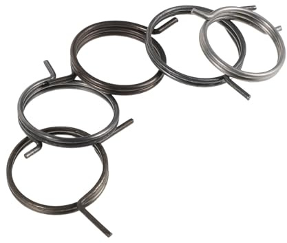 HOMSFOU 5 Pièces Lot de Ressorts de Traction Universels en Fer Argenté pour Serrure de Porte et Pêne, Compatible Usage Intérieur Maison et Modèle Commercial, Construction Robuste