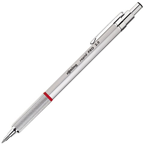 rOtring 1904259 Rapid PRO Druckbleistift (2 mm) silverchrome