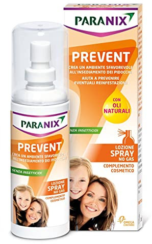 Paranix Prevent Lozione Spray Crea un Ambiente Sfavorevole all'Insediamento dei Pidocchi, 100 ml