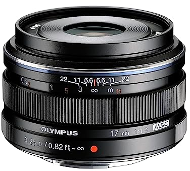 Olympus M.ZUIKO DIGITAL 17mm 1:1.8 Lens - Black