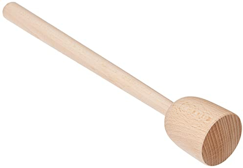 FACKELMANN Presse-purée Fair 32,5 cm en bois de hêtre, beige, 32,5 x 5,5 x 5,5 cm