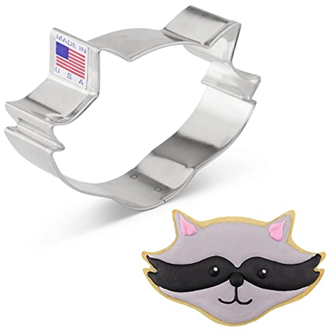Ann Clark Cookie Cutters Raccoon/Fox Face Cookie Cutter, 10.16 cm