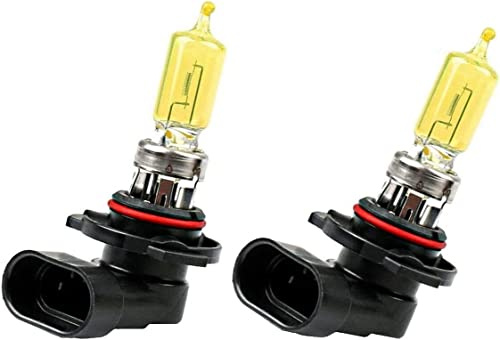 2x Jurmann HB3 65W 12V Golden Vision Gelb Yellow Ersatz Halogen Birne für Scheinwerfer, Fernlicht, Abblendlicht, Nebelscheinwerfer - E-geprüft