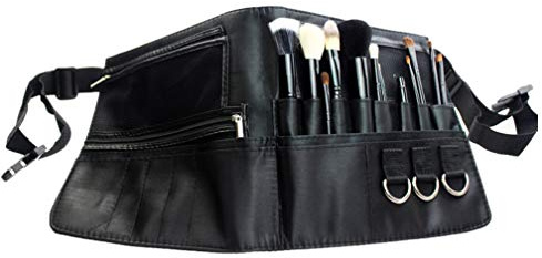 ONEGenug Kosmetikpinsel, Aufbewahrungstasche für Make-up-Utensilien, tragbar, 22 Taschen mit Gürtelschlaufe