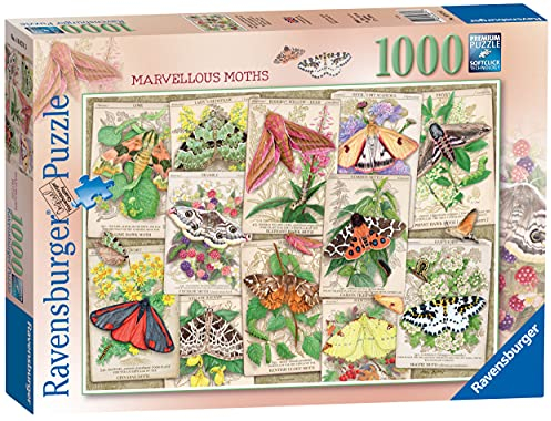 Ravensburger Marvellous Moths 1000 Piece Jigsaw Puzzles for Adults & Kids Age 12 Years Up - Animals & Insects