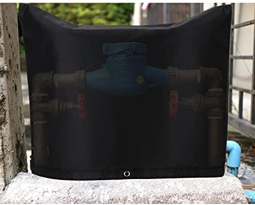 IUIBMI Backflow Winter Cover Insulated Pouch, 40x24 Inch Outdoor Pipe Insulation Cover, Backflow Preventers Protection for Winter Freeze (40x24 Inch)
