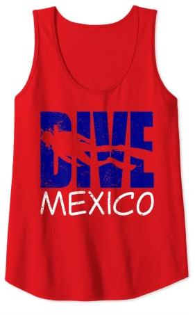 Damen Tauchen Mexiko Spaß Tauchen Abenteuer für Frauen Taucher Tank Top