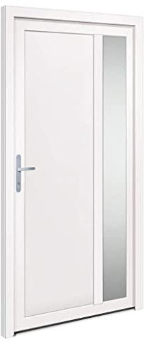 VidaXL Bianca 108x208 cm Porta Ingresso in PVC