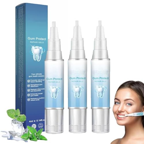 Gienslru Lovilds Zahnfleisch-Therapie-Gel, Zahnfleisch Therapie Gel, 3x4ml, Geschmacklos, Hypoallergen, Zahnaufhellung, Teeth Whitening Essence