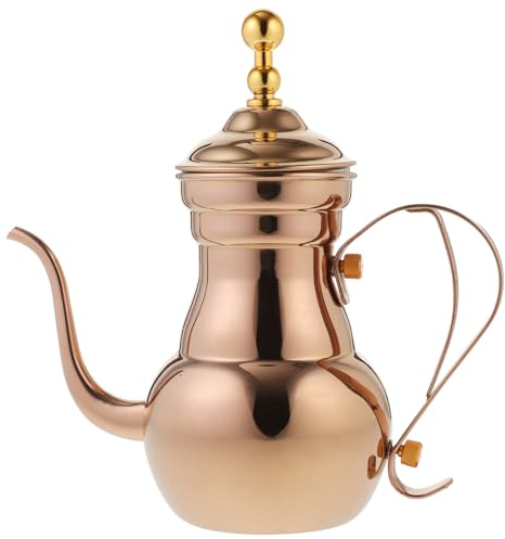 Ciieeo Tetera Árabe Cafetera Árabe Tetera De Acero Inoxidable Con Infusor Con Largo Y Estrecho Máquinas De Café Expreso Manuales Con De Cuello De Cisne De 700Ml