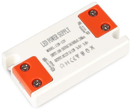 SUCIKORIO 12V 12W LED Netzteil Extra Klein 230V auf 12V AC 1A Power Supply | Ultra Dünn Treiber LED Transformator Schlank Konstante Spannung Niedervolttrafo LED Driver Schaltnetzteil Für LEDs Schlauch