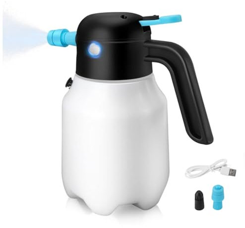 Elektrischer Schaumsprühgerät 1,8 L 2000mAh - Kabellos mit Druckregulierung, PP Material für Autowäsche & Gartenpflege