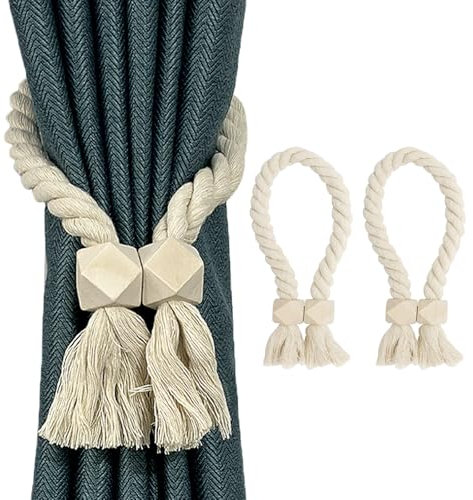 2 Pezzi Ferma Tende con Calamita, Magneti per Tende, Embrasse per Tende, Calamita per Tende, Fermatende e Raccogli Tenda per Soggiorno, Camera da Letto, Sala da Pranzo, Bagno, Cucina, Ufficio