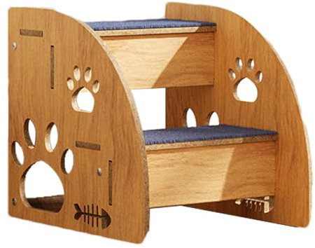 Hundebetttreppe, Haustiertreppe für Katzen | Cat Steps Hunderampe für den Innenbereich,rutschfeste Hundebettstufen, Katzentreppe aus, hohe Bettstufen für große/mittlere/kleine Hunde und Katzen