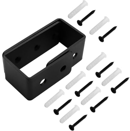 Namvo 2Pcs Door Barricade Brackets U Shaped Bar Security Door Locks Brackets With Screws For Home Barn Shed Garage Gate Door Reinforcement