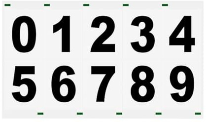 Adhesive Mailbox Numbers Reflective Waterproof Adhesive