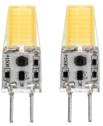 JZLBBC Bombilla LED G6.35 4W Equivalente a 50W halógena AC/DC 12V luz diurna blanca GY6.35 Base de dos pines Bombilla LED tipo JC regulable 2PC NaturallyWhite