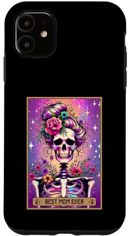 Carte de tarot « Best Mom Ever » pour la fête des mères Coque pour iPhone 11