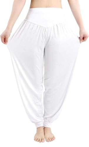 Cegerne Yogahose Damen Haremshose Sport Curvy Jogginghose Pluderhosen Freizeithose Elegant Lang Sporthosen