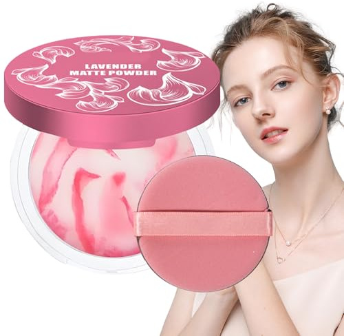 Polvo Facial,Polvo Fijador Mate | Base De Maquillaje Y Corrector Impermeable Ligero De Cobertura Total Para Uso Diario En Mujeres Con Piel Grasa Y Contorno De Ojos