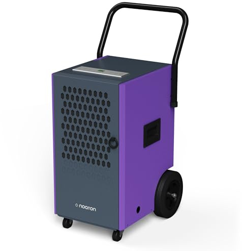 Noaton Deshumidificador, DF 4150, secador de construcción con manguera de drenaje, potencia 50L/24H, dispositivo de secado industrial con temporizador 24H, deshumidificación automática, flujo de aire