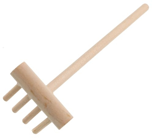 SOIMISS Rastrillo Mini de Bambú para Jardín Zen Herramienta Pequeña para Alisar Arena y Decorar Areneros Accesorio Práctico y Delicado para Espacios Reducidos para Mesas y Estanterías