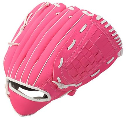 Bamjour Baseballhandske, PU Förtjockade Basebollhandskar Softbollshandske Slowpitch Softball Baseballhandske för Män för Högerhand (10,5 tum)