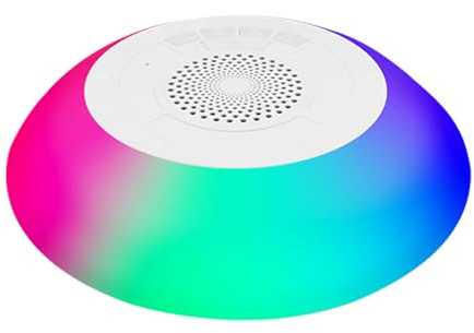 Waterproof Wireless Speaker - Floating Audio Device, Music Speaker, Colorful Light Mode, Shower, Garden, Patio, Entertainment, Rechargeable Gadget | Rugged Design & Fi