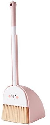 BEALIFE Mini Juego de Escoba y recogedor para niños Regalos navideños para preescolares de jardín Infantes Conejo, Conejo, 15.8 x 14 x 51 cm