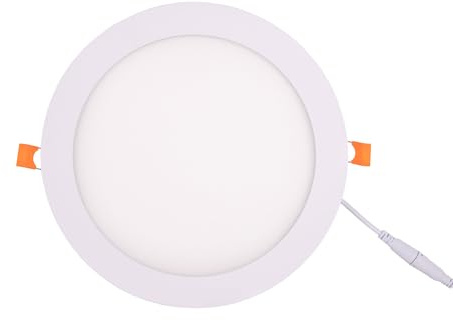 Cofan Downlight LED Techo Empotrable Blanco, Iluminación Regulable Tecnología CCT, Foco Led 18 W 1800 lm, Panel Extraplano Redondo Ø220 mm