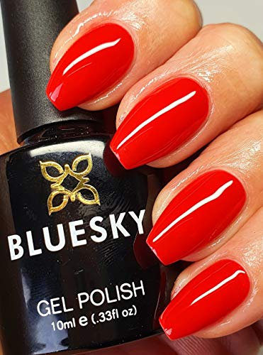 Bluesky Gel Polish Nail FESTIVE RED CHRISTMAS DC26 Soak Off, Requires Drying Under UV or LED Lamp