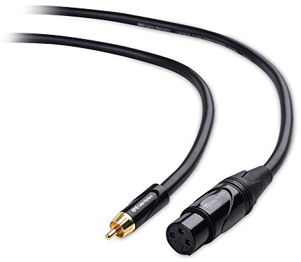 Cable Matters Unbalanced XLR to RCA Cable/Female XLR to Male RCA Audio Cable - 6 Feet