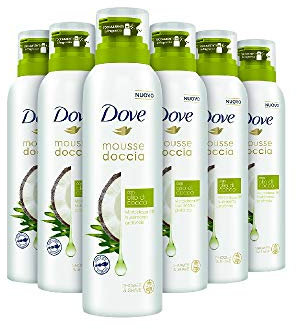 DOVE Mousse Doccia Olio di Cocco 6x200 ml (Confezione da 6)