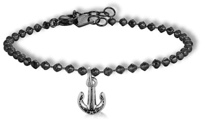 S'Agapõ Bracciale Uomo in Acciaio con Simbolo Ancora | Collezione Charisma - SHS20