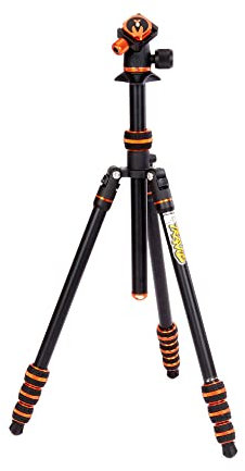 3 Legged Thing Punks Travis 2.0 Magnesium Alloy General Use Tripod - Adjustable, Multi-use Camera Tripod with Three Detachable Legs4885868 (Orange)