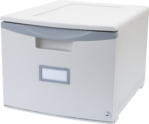 Storex 61261A01C Aktenschrank, 1 Stück, grau/dunkelgrau