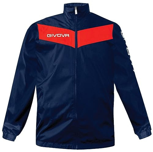 GIVOVA Unisex Coupe-vent sportif Jacke, bleu/rouge,