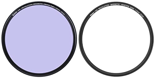 Kase Wolverine Revolution 112 mm magnetischer neutraler Didym-Lichtverschmutzungsfilter aus gehärtetem optischem Glas, stoßfest, mit grünem Ring und Adapter