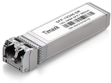 10GBase-SR SFP+ Transceiver, SFP Multi-Mode-Faser-LC-Modul, 10G 850nm MMF bis zu 300 Meter, kompatibel mit Cisco, Ubiquiti, Mikrotik, D-Link, Netgear, Qnap, Linksys und mehr