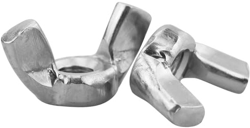 DIN 315 Flügelmutter M6, 5 Stück Edelstahl Schmetterlingsmutter, Hochwertige Flügelmuttern Sortiment Metrische Rostfreie Wing Nut, Flügelmutter Gewindegrößen Hand Schraub Flügelmuttern