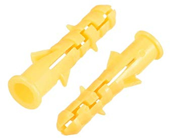 XYWHPGV Tubo di espansione in plastica 8X40mm Colonna di ancoraggio in calcestruzzo Tassello per fissaggio a muro Tubo giallo 50 pezzi(de6ce 6ae25 f0bcd 93cac 3c703 2019a