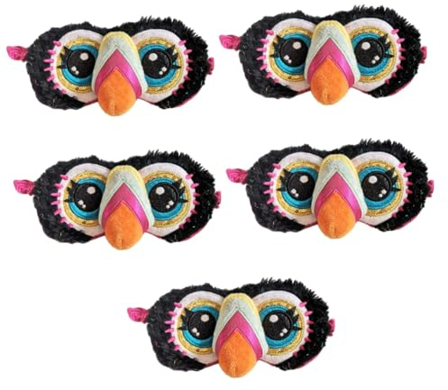 SOLUSTRE 5St Tukan-Augenklappe Augenmaske blickdichte Cartoon-Schlafmaske Tiermasken Schlafmaske süß Nachtmasken zum Schlafen niedlich Gesichtsmaske Brille Kind